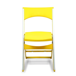 صندلی تاشو زرد تبسم
