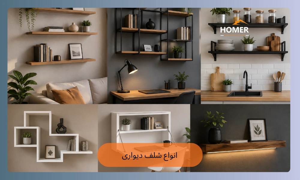 انواع شلف دیواری